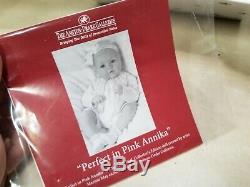 Ashton Drake Marissa May Perfect In Pink Annika Lifelike Baby Girl Doll NOT USED