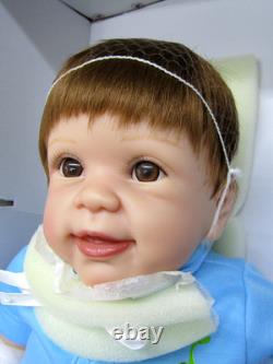 Ashton Drake Mason's First Steps Walking Child Doll withCOA Tested