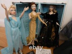 Ashton Drake Mel Odom's GENE Doll Lot Of 7 Dolls Plus Case, Xtra Outfits & Stand