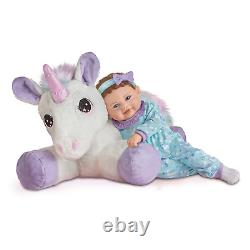 Ashton-Drake Mia Baby Doll And Sparkle Plush Unicorn Set by Violet Parker