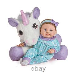 Ashton-Drake Mia Baby Doll And Sparkle Plush Unicorn Set by Violet Parker