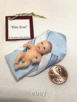 Ashton Drake Micro Miracles 1.5 Sculpted Miniature Baby Dolls Blessed Wee Ones