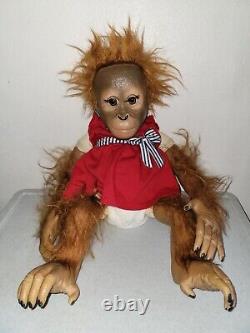 Ashton Drake Monkey Chimp Orangutan 22 by Ina Volprich Realistic Reborn