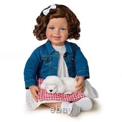 Ashton Drake My New Best Friend Child Doll And Plush Puppy Set by Ping Lau