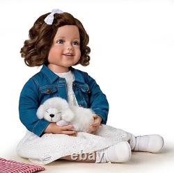Ashton Drake My New Best Friend Child Doll And Plush Puppy Set by Ping Lau