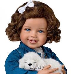 Ashton Drake My New Best Friend Child Doll And Plush Puppy Set by Ping Lau