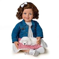 Ashton Drake My New Best Friend Child Doll And Plush Puppy Set by Ping Lau