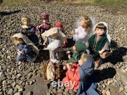 Ashton Drake Nativity Doll Set Oh Holy Night Jesus Mary Joseph King Angel Drumbo