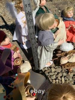 Ashton Drake Nativity Doll Set Oh Holy Night Jesus Mary Joseph King Angel Drumbo