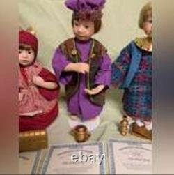 Ashton Drake Nativity Doll Set Oh Holy Night Jesus Mary Joseph King Angel READ