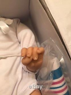 Ashton Drake Newborn Baby Doll 18 inch, vinyl lifelike skin, poseable, weighted