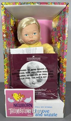 Ashton Drake Newborn Thumbelina Doll Bunny Sleeper 2003 COA Box Move Wiggle