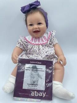 Ashton Drake Nora Baby Doll Girle 17 inch Real Touch Vinyl Limbs Cloth Body