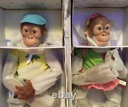 Ashton Drake ORANGUTAN Dolls 17 OLLIE & MOLLIE Doll Artist Simon Laurens NIB