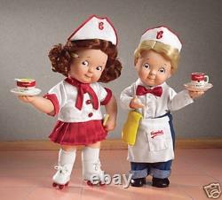 Ashton Drake ORDERS UP Campbell's Soup Porcelain Dolls 100th EXTREMELY RARE