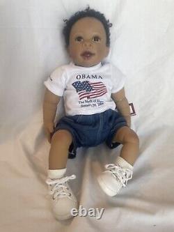 Ashton Drake Obama Birth Of Hope doll Realistic Linda Murray Artist RARE