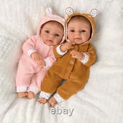 Ashton Drake Oh Deer! The Twins Are Here! Baby Doll Set by Sherry Rawn