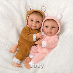 Ashton Drake Oh Deer! The Twins Are Here! Baby Doll Set by Sherry Rawn