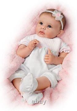 Ashton Drake Olivia's Gentle Touch Realistic Lifelike Baby Girl Doll 22-inches