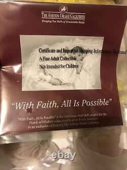Ashton Drake, Pearls of WisdomVinyl Doll-With Faith, All is PossibleNIB(53)