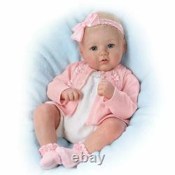 Ashton Drake Perfect In Pink Annika Lifelike Baby Girl Doll by Marissa May