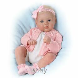 Ashton Drake Perfect In Pink Annika Lifelike Baby Girl Doll by Marissa May
