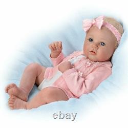 Ashton Drake Perfect In Pink Annika Lifelike Baby Girl Doll by Marissa May