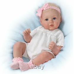 Ashton Drake Perfect In Pink Annika Lifelike Baby Girl Doll by Marissa May