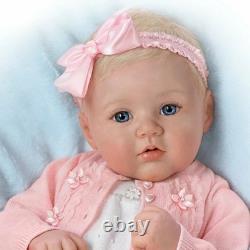 Ashton Drake Perfect In Pink Annika Lifelike Baby Girl Doll by Marissa May