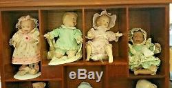 Ashton Drake Picture Perfect Babies Porcelain Mini-Dolls with Display Case