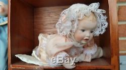 Ashton Drake Picture Perfect Babies Porcelain Mini-Dolls with display case