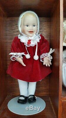 Ashton Drake Picture Perfect Babies Porcelain Mini-Dolls with display case