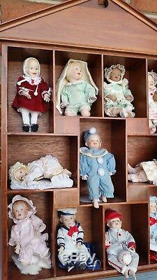 Ashton Drake Picture Perfect Babies Porcelain Mini-Dolls with display case