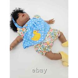 Ashton Drake Ping Lau Reborn Realistic Baby Doll African American Duck Outfit