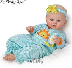 Ashton Drake Pocket Full Of Sunshine Lifelike Doll Newborn Baby Girl