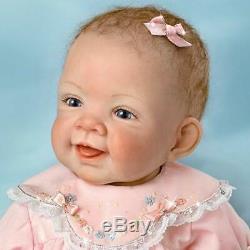 Ashton Drake Pretty In Pink Realistic Baby Doll 21'' New
