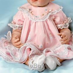 Ashton Drake Pretty In Pink Realistic Baby Doll Ashton Drake NEW Waltraud Hanl