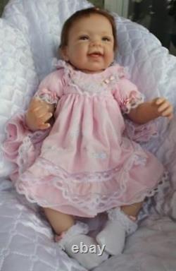 Ashton Drake Pretty In Pink Realistic Baby Girl Doll by Waltraud Hanl