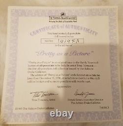 Ashton Drake Pretty as a Picture with mirror Barely Yours COA #1419FA retired