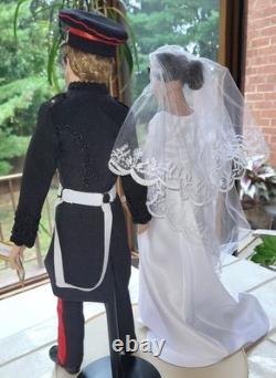 Ashton-Drake Prince Harry Meghan 2018 Royal Wedding Doll Set Bride Groom