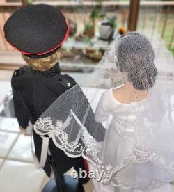 Ashton-Drake Prince Harry Meghan 2018 Royal Wedding Doll Set Bride Groom
