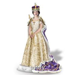 Ashton Drake Queen Elizabeth Coronation Mosaic Sculpture 12