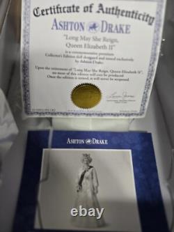 Ashton Drake Queen Elizabeth II, Long May She Reign Collectors Doll NEW