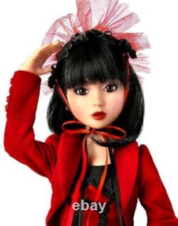 Ashton Drake RED VELVET Delilah Noir BJD 16 Vinyl Doll Changeable Eyes Wig