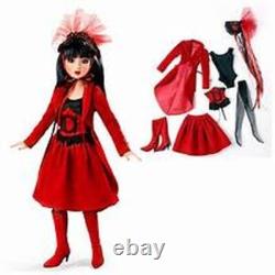 Ashton Drake RED VELVET Delilah Noir BJD 16 Vinyl Doll Changeable Eyes Wig