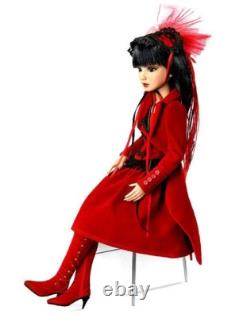 Ashton Drake RED VELVET Delilah Noir BJD 16 Vinyl Doll Changeable Eyes Wig
