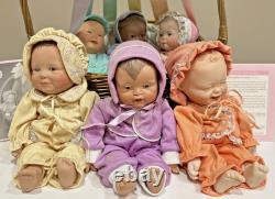 Ashton Drake Rainbow of Love Baby Series 6 Dolls COA DISPLAY BASKET ORIGINAL'94