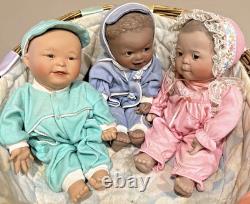 Ashton Drake Rainbow of Love Baby Series 6 Dolls COA DISPLAY BASKET ORIGINAL'94