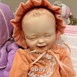 Ashton Drake Rainbow of Love Baby Series 6 Dolls COA DISPLAY BASKET ORIGINAL'94