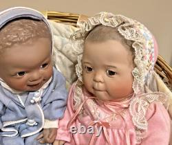 Ashton Drake Rainbow of Love Baby Series 6 Dolls COA DISPLAY BASKET ORIGINAL'94